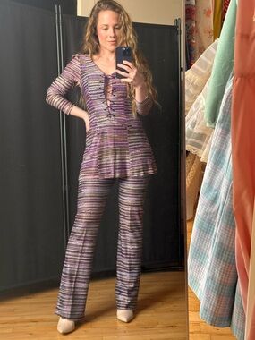 Purple Striped Set